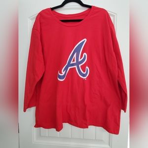 Atlanta Braves women's cut cotton tee, 2X